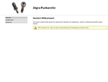 Tablet Screenshot of algra-funkarchiv.de
